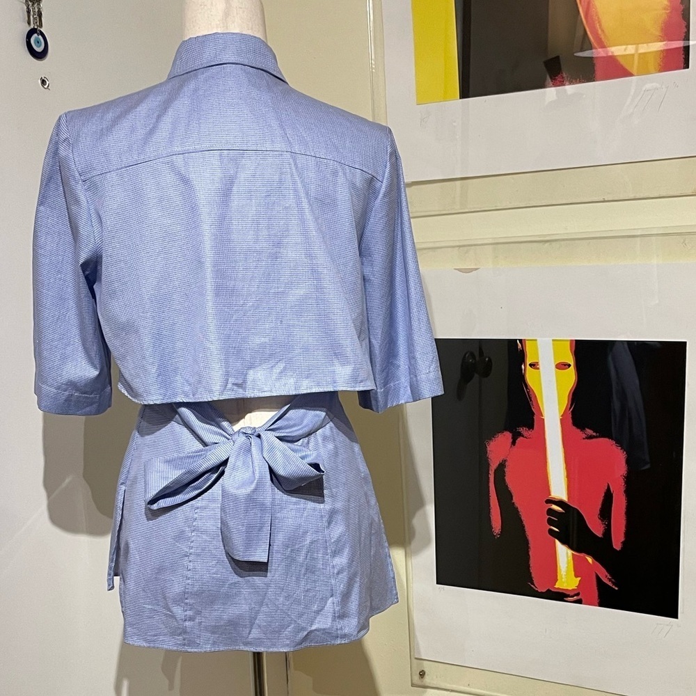 Stella McCartney Open Back Button Down Top - Picture 5 of 8
